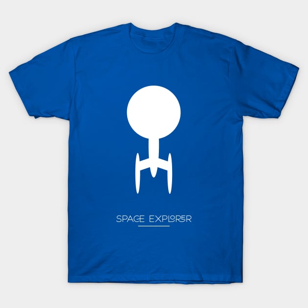 Inspirational Sci Fi Space Explorer Spaceship Artwork T-Shirt by New East 